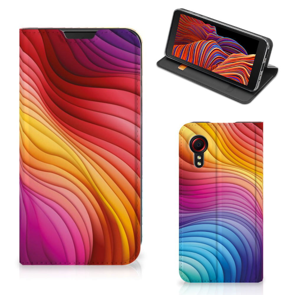 Stand Case voor Samsung Galaxy Xcover 5 Regenboog