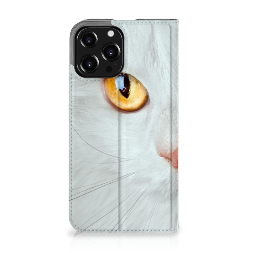 iPhone 13 Pro Max Hoesje maken Witte Kat - B2C Telecom