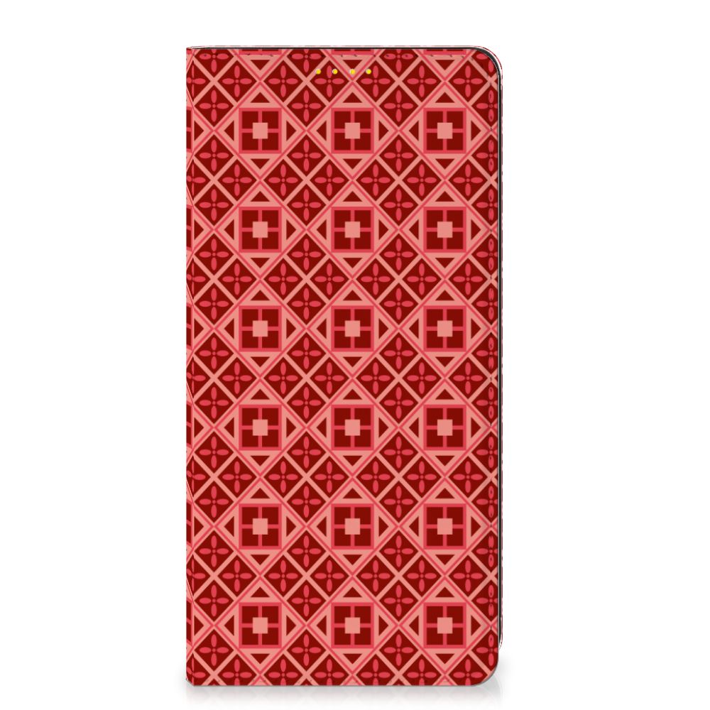 Xiaomi Poco X3 Pro | Poco X3 Hoesje met Magneet Batik Rood - B2C Telecom