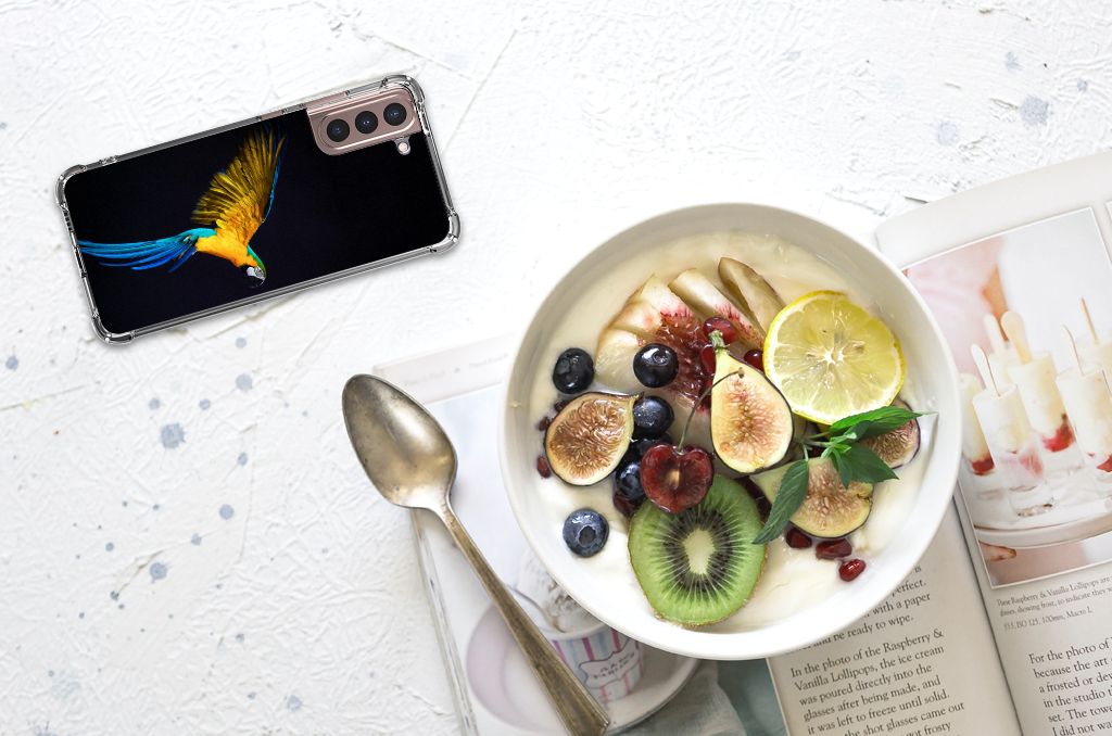 Samsung Galaxy S21 Plus Case Anti-shock Papegaai B2C Telecom