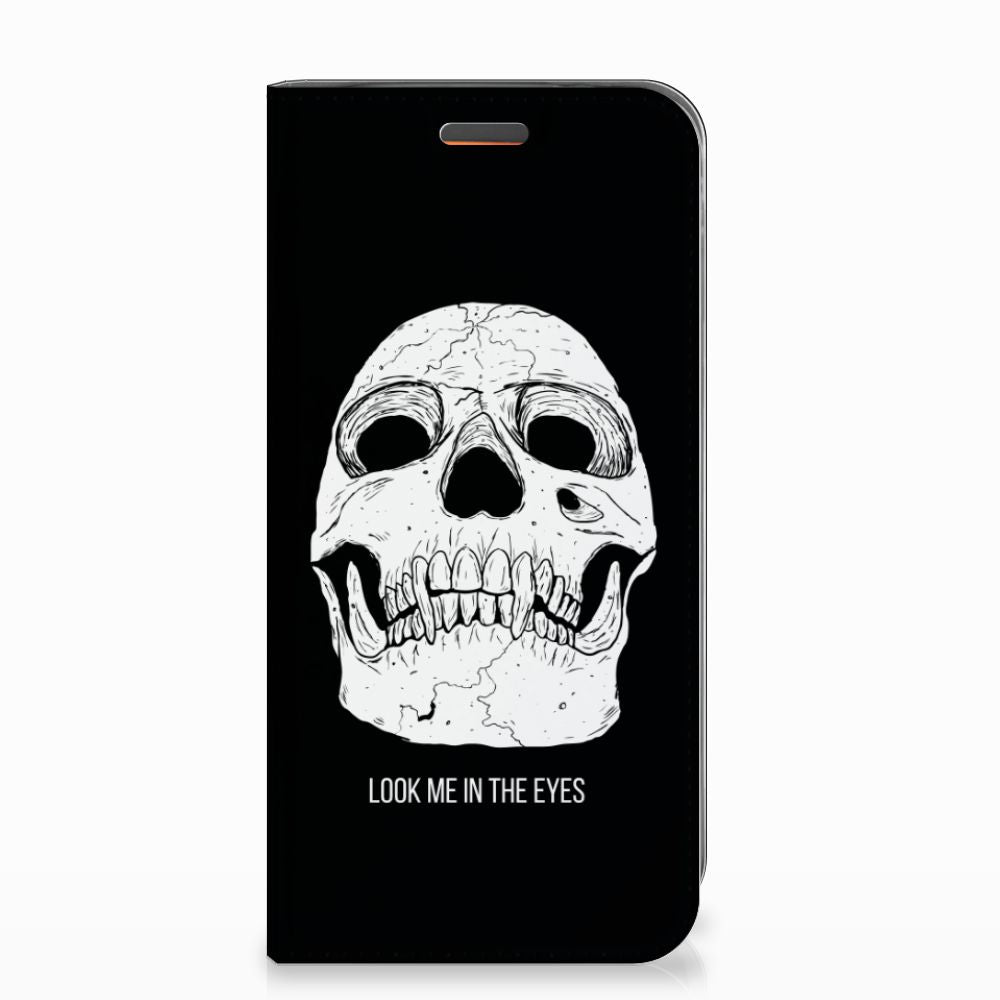 Mobiel BookCase Motorola Moto E5 Play Skull Eyes