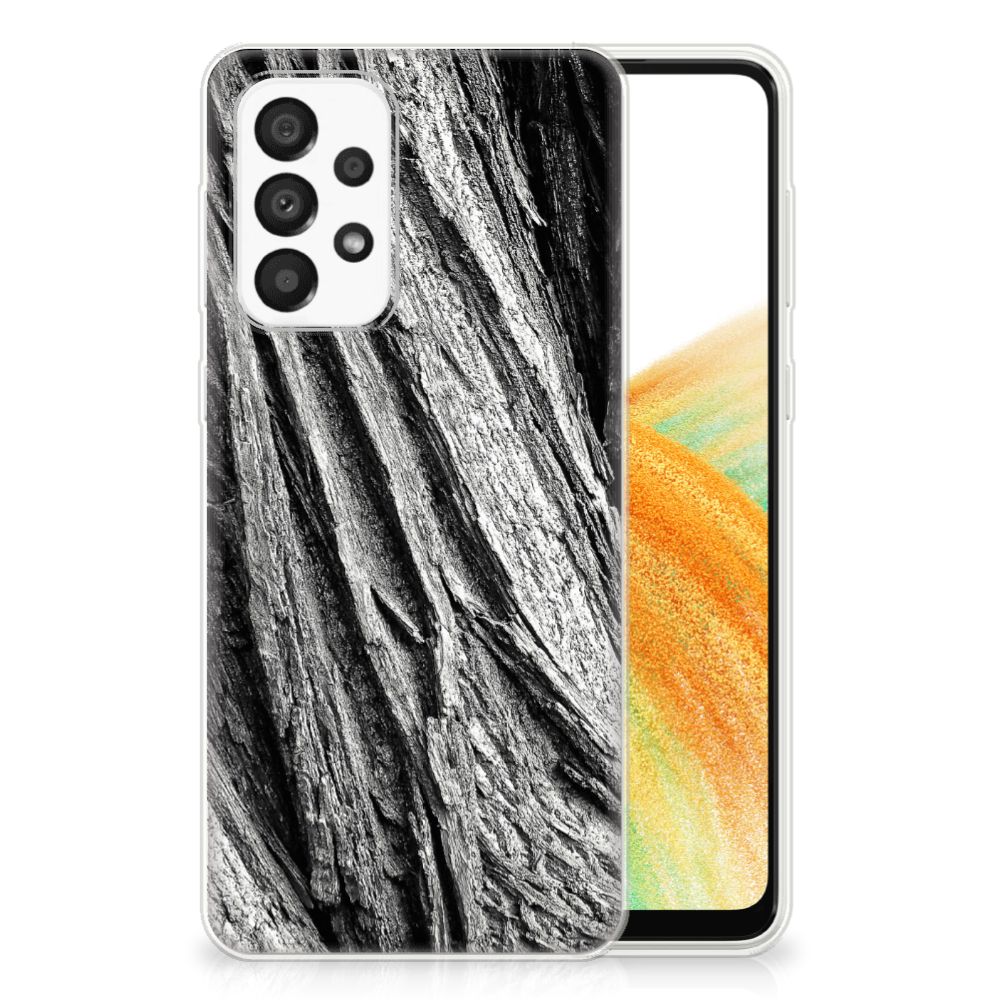 Bumper Hoesje Samsung Galaxy A33 5G Boomschors Grijs