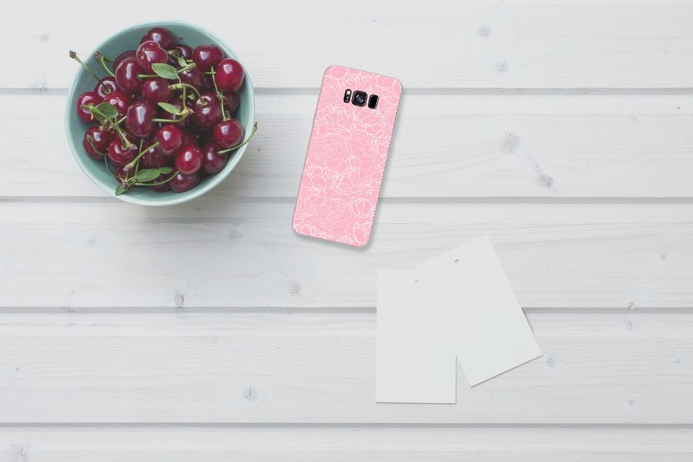 Samsung Galaxy S8 Plus TPU Case White Flowers