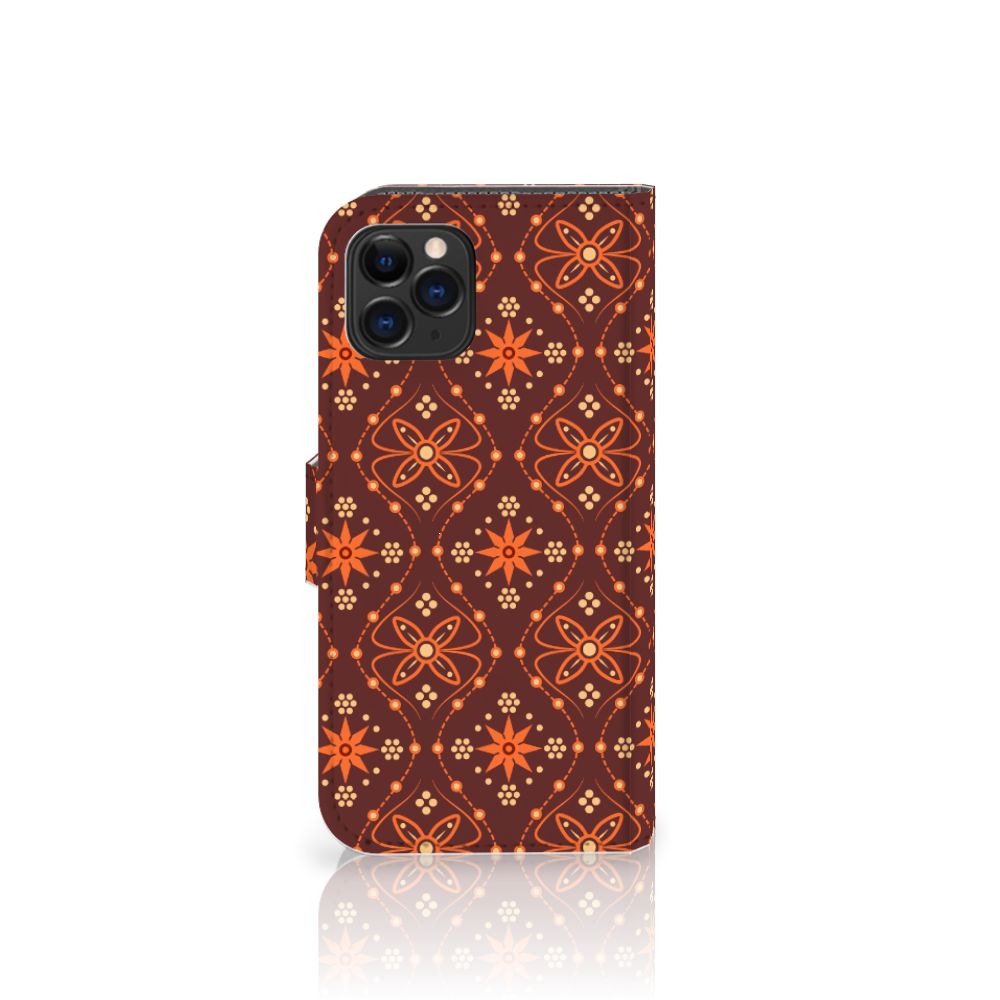 Apple iPhone 11 Pro Telefoon Hoesje Batik Brown