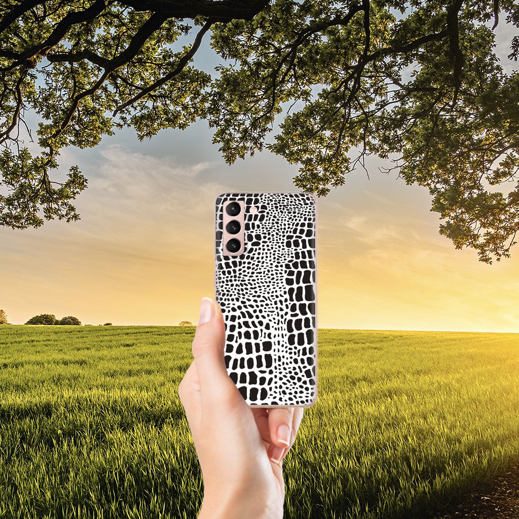 Samsung Galaxy S21 TPU Hoesje Slangenprint