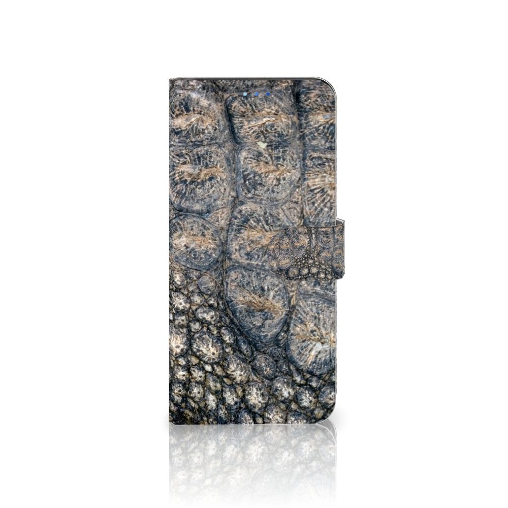 OPPO Find X3 Neo 5G Telefoonhoesje met Pasjes Krokodillenprint