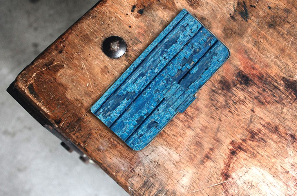 Nokia 5.3 Book Style Case Wood Blue