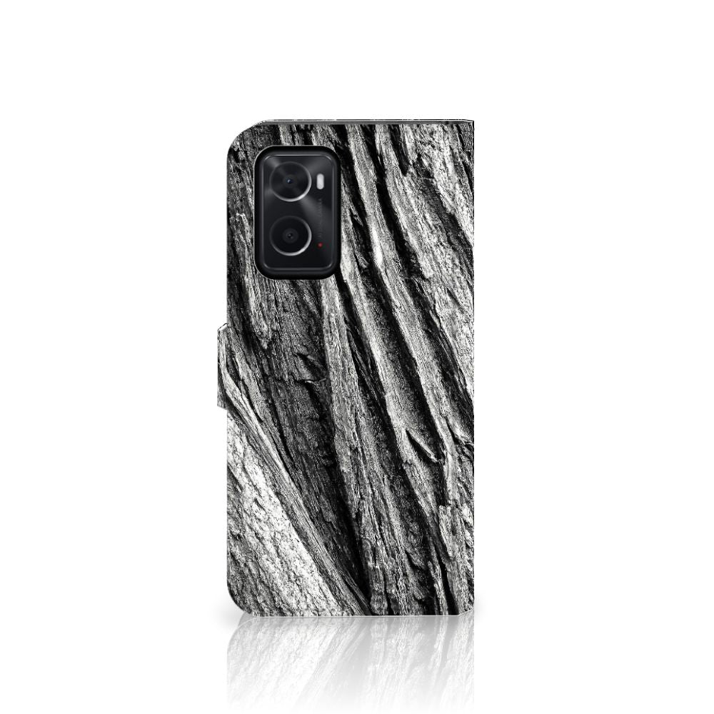 Book Style Case OPPO A76 | A96 Boomschors Grijs