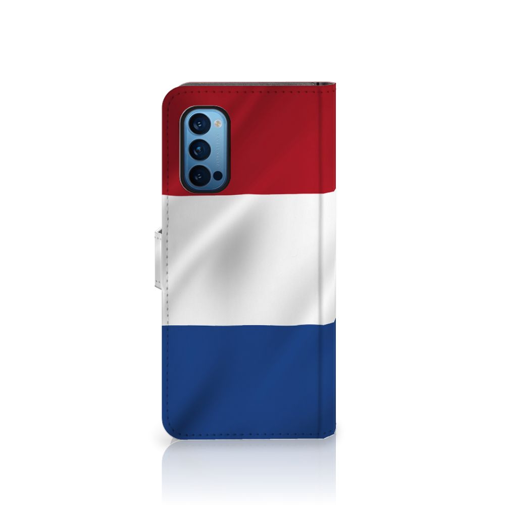OPPO Reno 4 Pro 5G Bookstyle Case Nederlandse Vlag