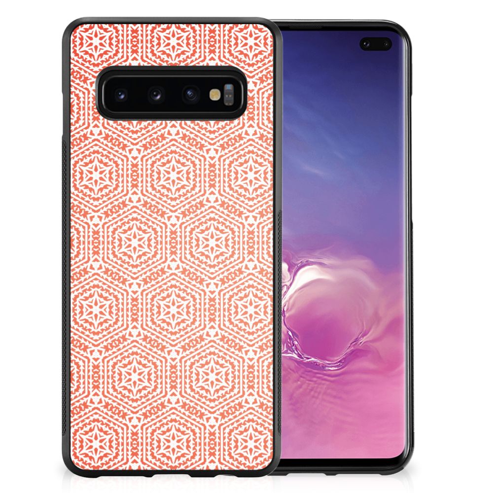 Samsung Galaxy S10+ Bumper Case Pattern Orange