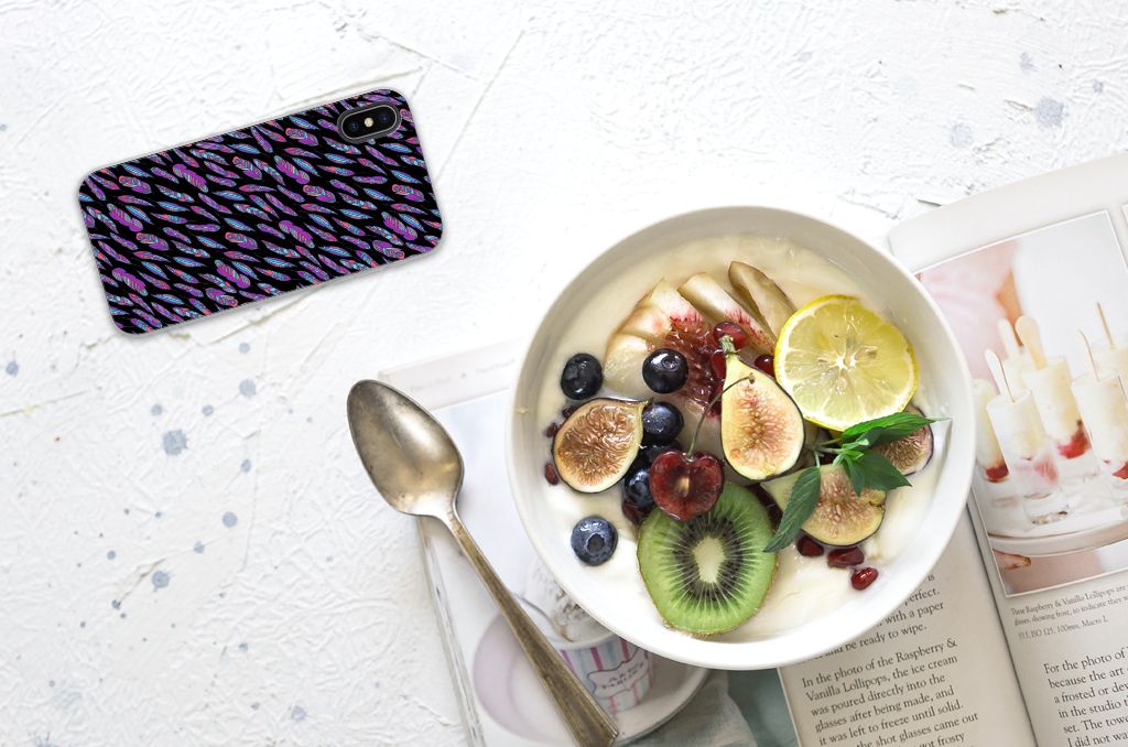 Apple iPhone X | Xs TPU bumper Feathers Color