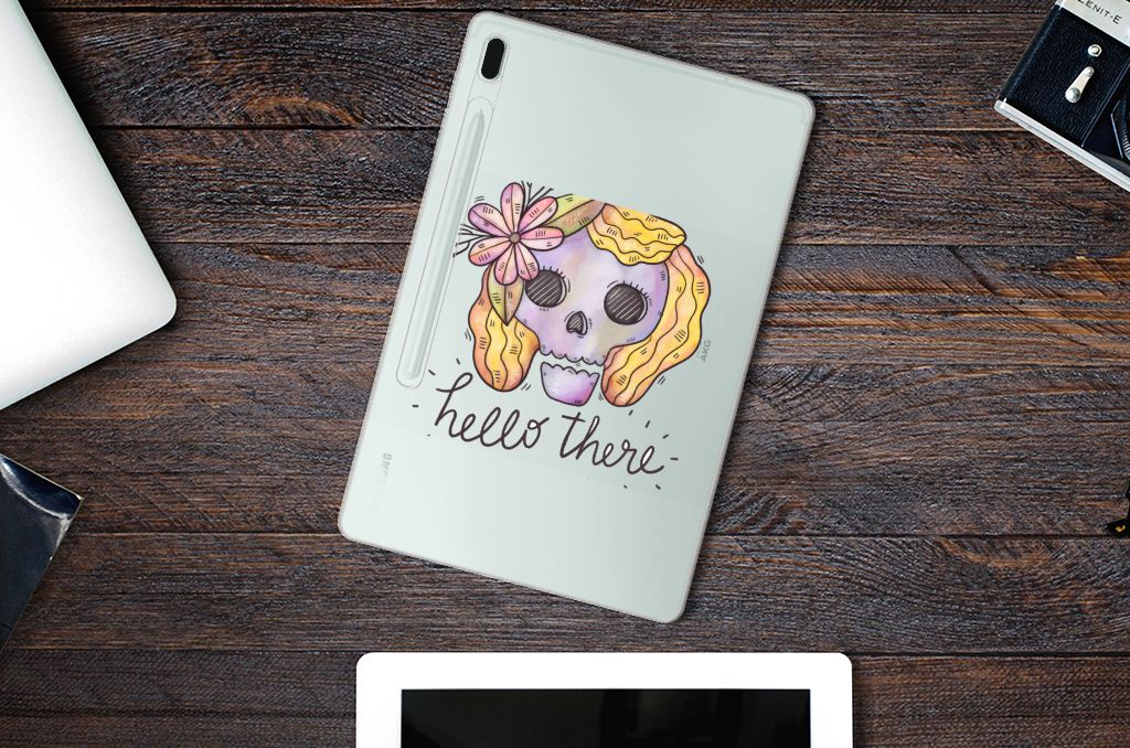 Tablet BackCover Samsung Galaxy Tab S7FE Boho Skull - B2C Telecom