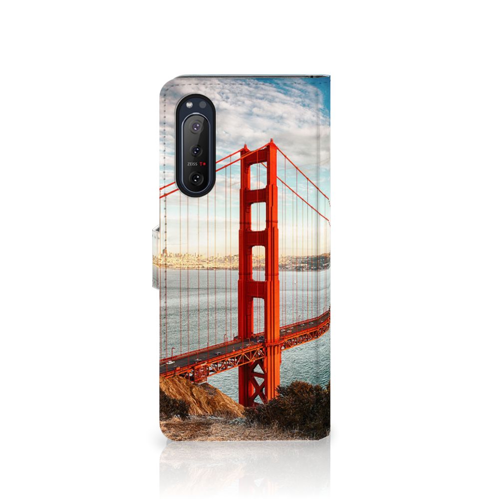 Sony Xperia 5II Flip Cover Golden Gate Bridge