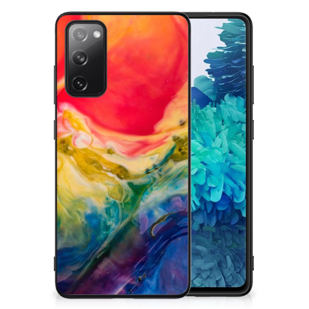 Kleurrijke Telefoonhoesje Samsung Galaxy S20 FE Watercolor Dark B2C Telecom