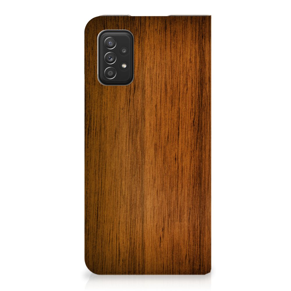 Samsung Galaxy A03s Book Wallet Case Donker Hout - B2C Telecom