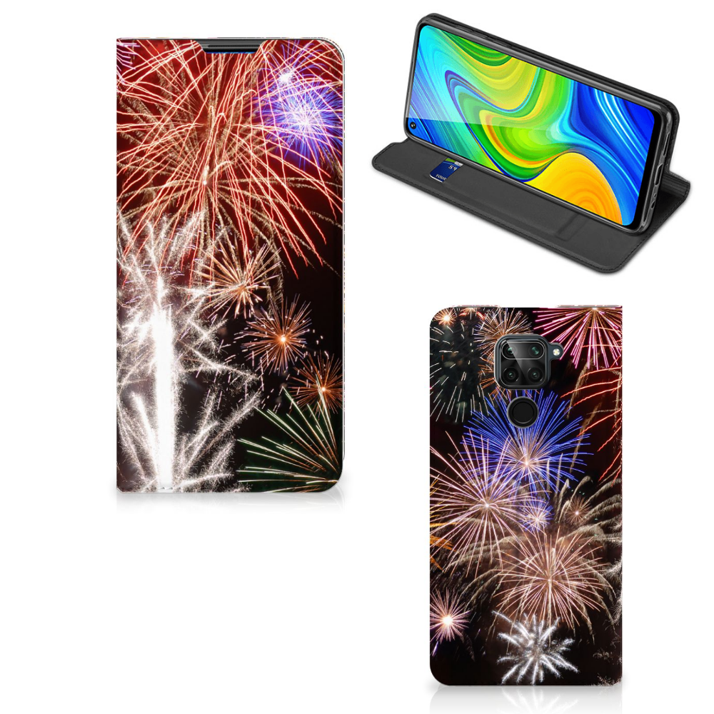 Xiaomi Redmi Note 9 Hippe Standcase Vuurwerk - B2C Telecom