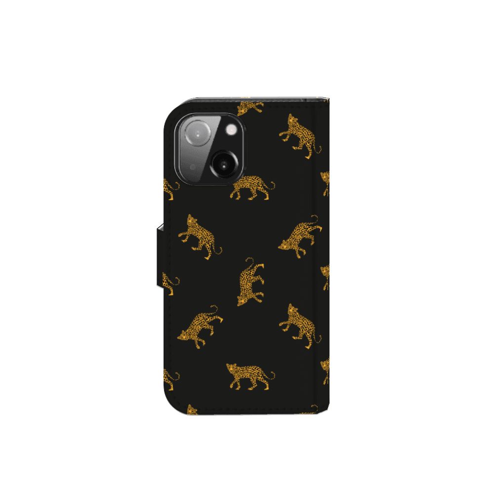 Telefoonhoesje met Pasjes voor iPhone 13 Mini Leopards