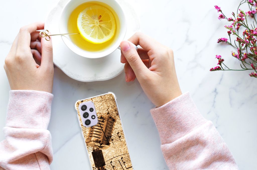 Samsung Galaxy A33 Anti-shock Hoesje met foto Bladmuziek B2C Telecom