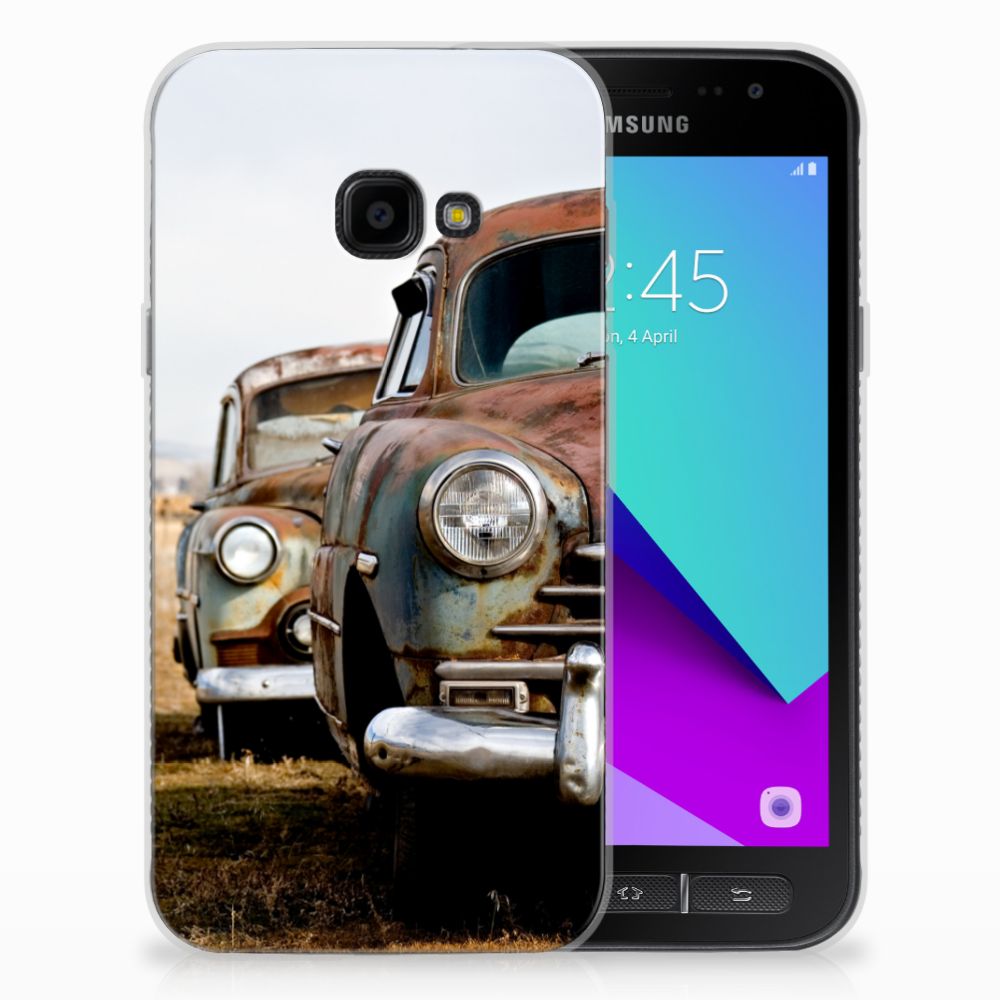 Samsung Galaxy Xcover 4 | Xcover 4s Siliconen Hoesje met foto Vintage Auto