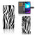 Motorola Moto E20 | E30 | E40 Telefoonhoesje met Pasjes Zebra