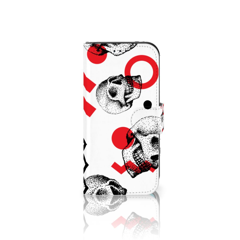 Telefoonhoesje met Naam Apple iPhone 11 Pro Skull Red