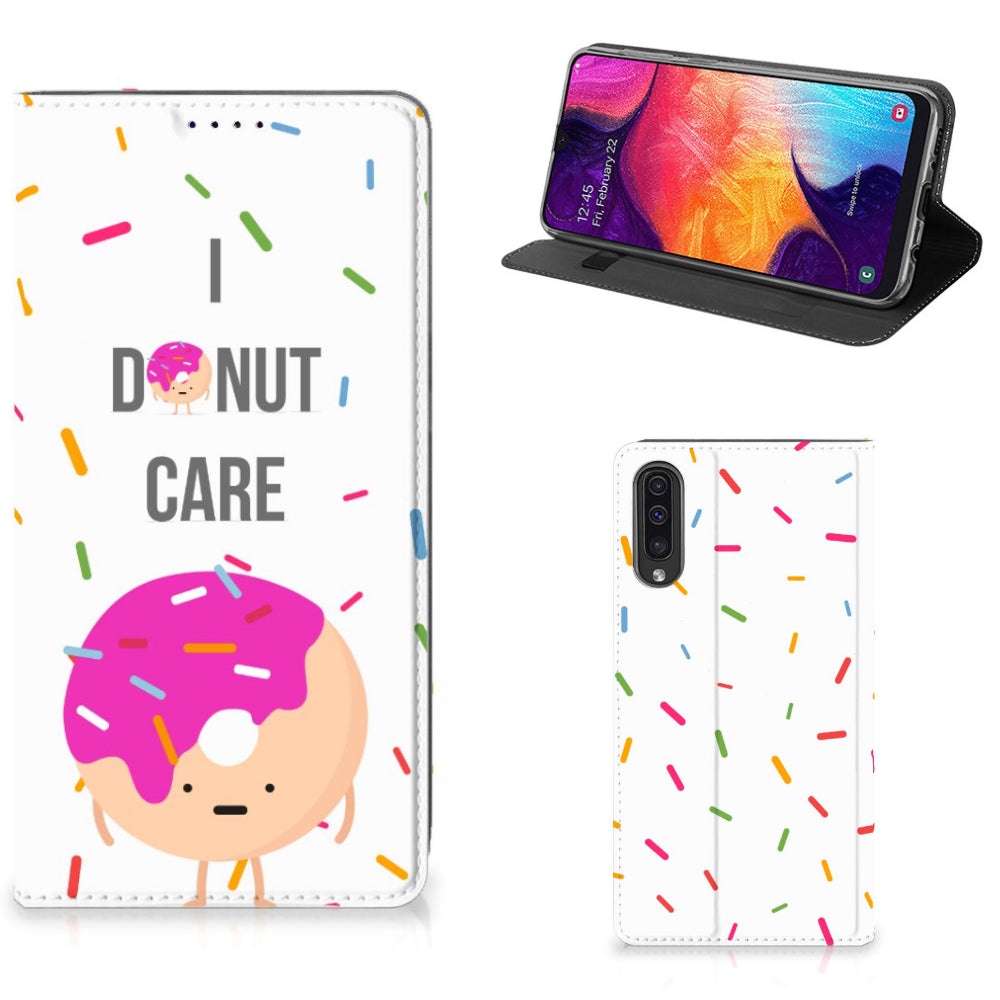 Samsung Galaxy A50 Flip Style Cover Donut Roze