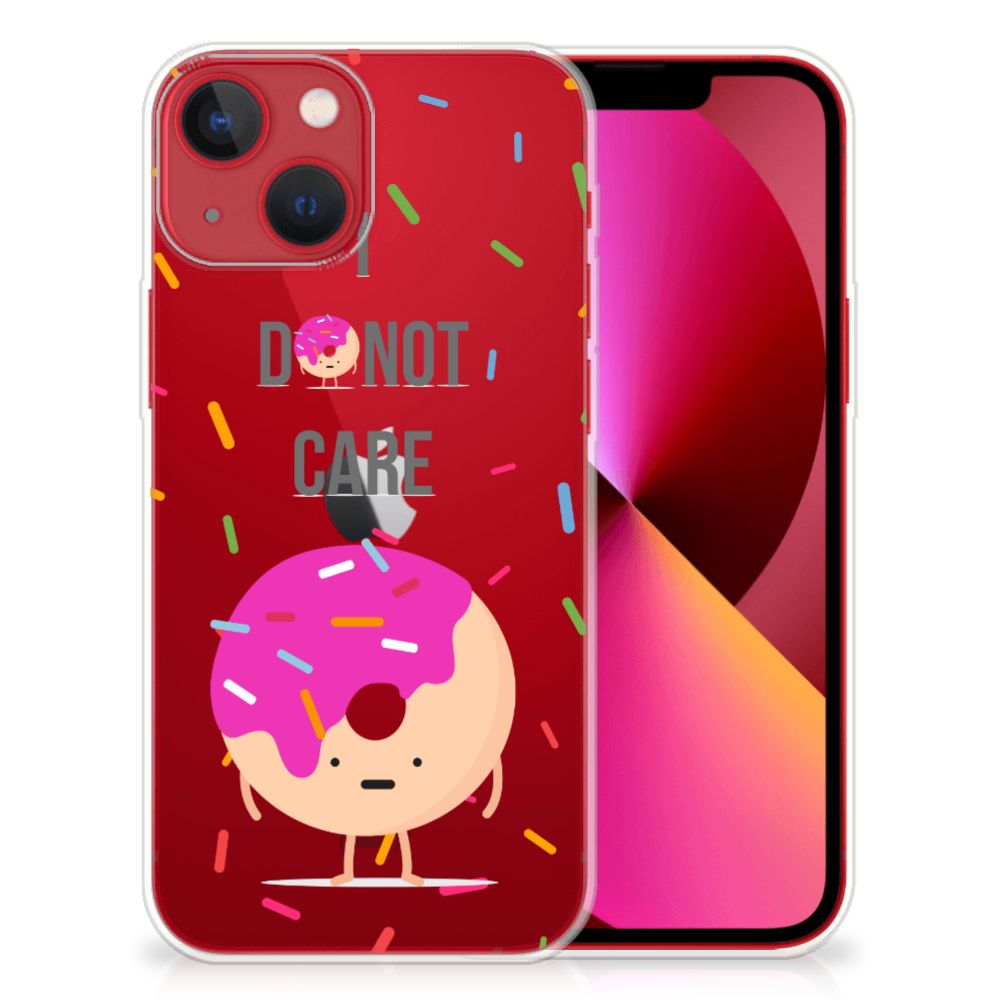 Apple iPhone 13 Siliconen Case Donut Roze B2C Telecom