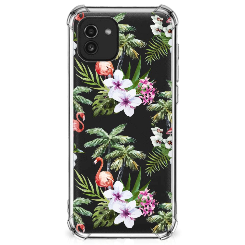 Samsung Galaxy A03 Case Anti-shock Flamingo Palms B2C Telecom