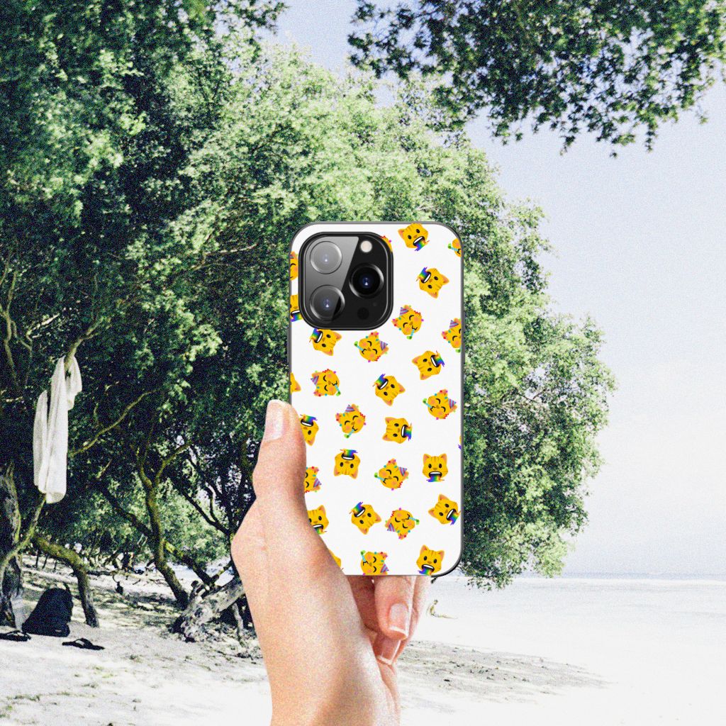 Back Case voor iPhone 14 Pro Katten Emojis B2C Telecom