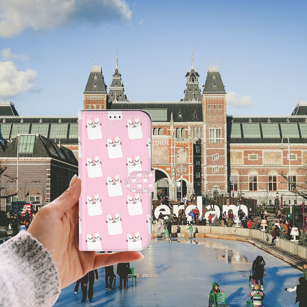 iPhone 13 Pro Max Telefoonhoesje met Pasjes Sleeping Cats