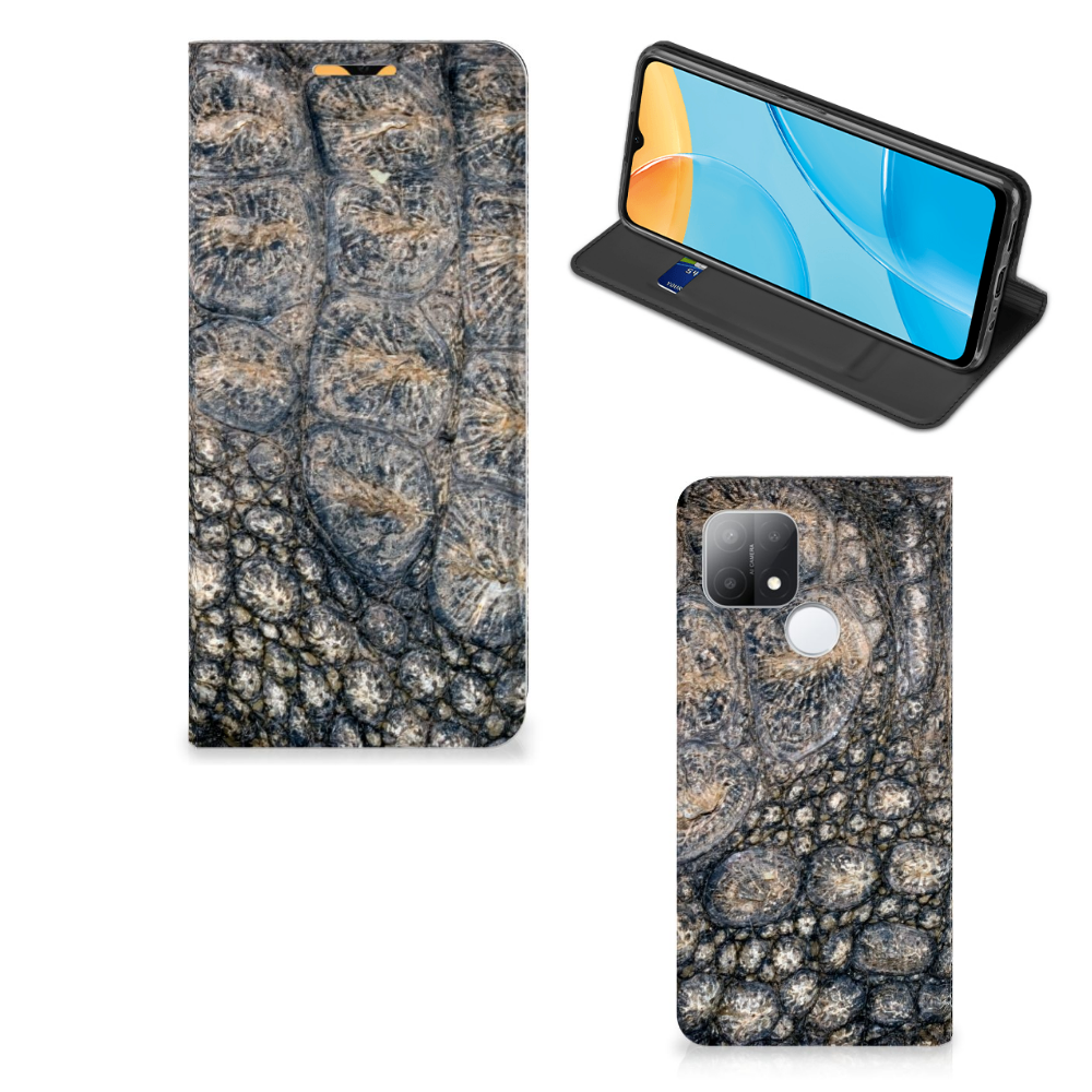 OPPO A15 Hoesje maken Krokodillenprint - B2C Telecom