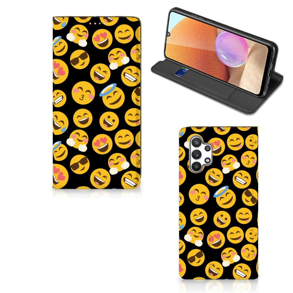 Samsung Galaxy A32 4G | A32 5G Enterprise Editie Hoesje met Magneet Emoji