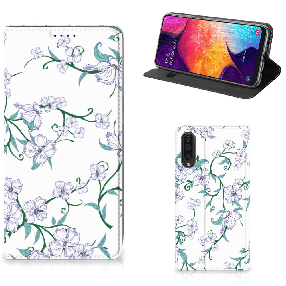 Samsung Galaxy A50 Uniek Smart Cover Blossom White