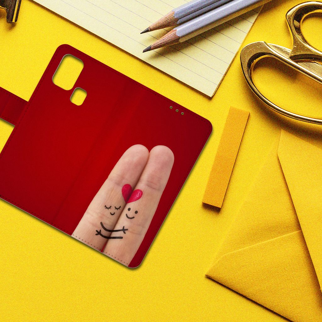 Samsung Galaxy M31 Wallet Case met Pasjes Liefde - Origineel Romantisch Cadeau