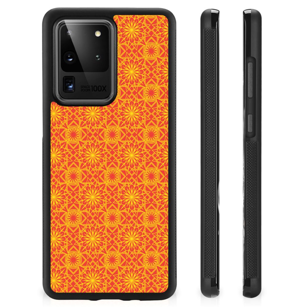Samsung Galaxy S20 Ultra Bumper Case Batik Oranje B2C Telecom