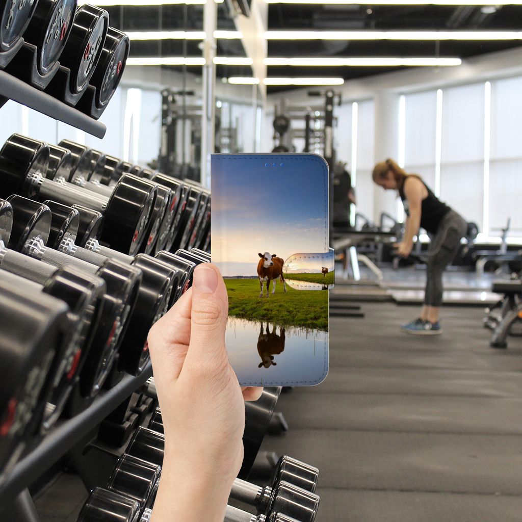 OPPO Reno6 5G Telefoonhoesje met Pasjes Koe