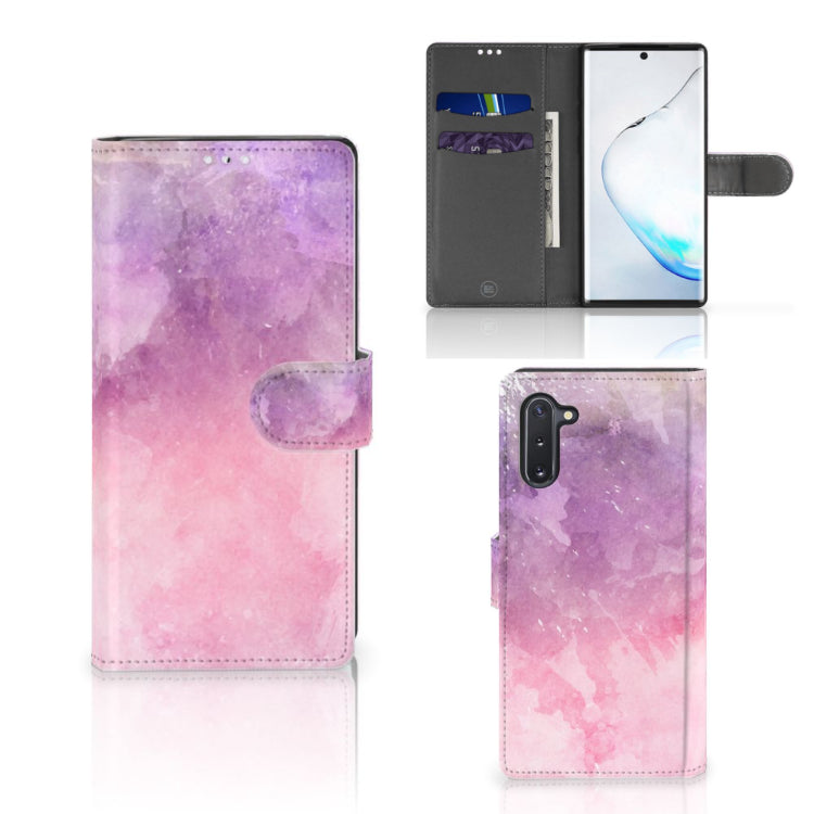 Hoesje Samsung Galaxy Note 10 Pink Purple Paint