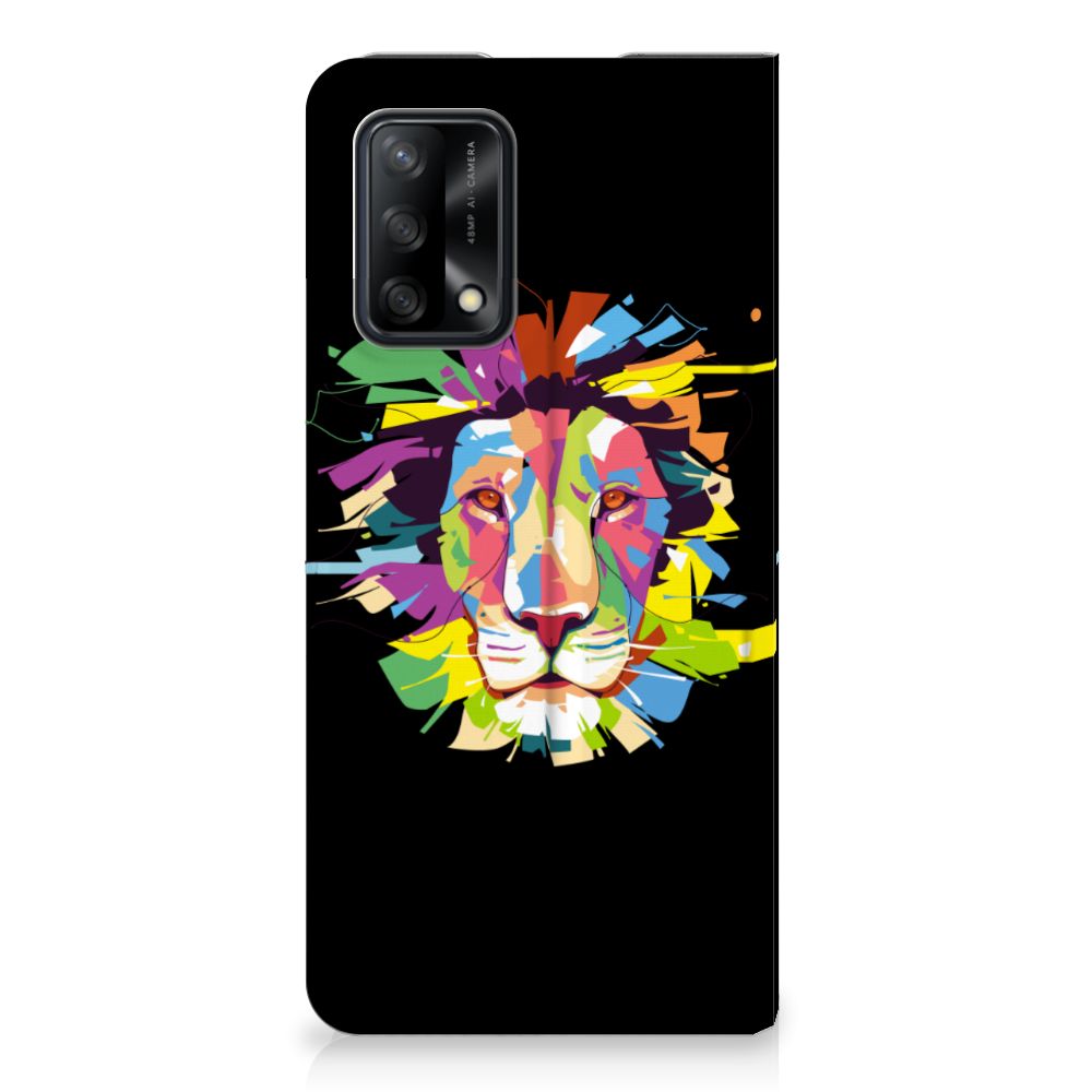 OPPO A74 4G Magnet Case Lion Color - B2C Telecom