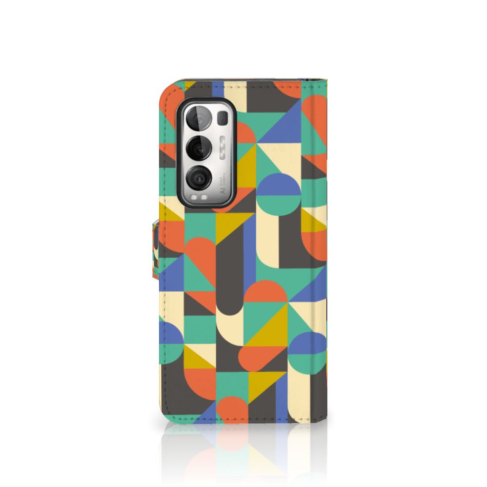 OPPO Find X3 Neo 5G Telefoon Hoesje Funky Retro