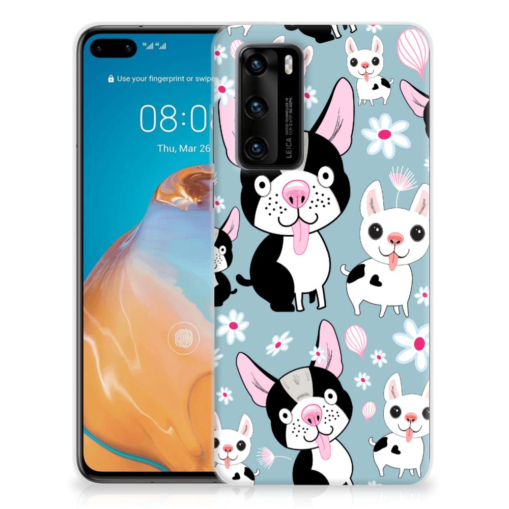 Huawei P40 TPU Hoesje Hondjes B2C Telecom