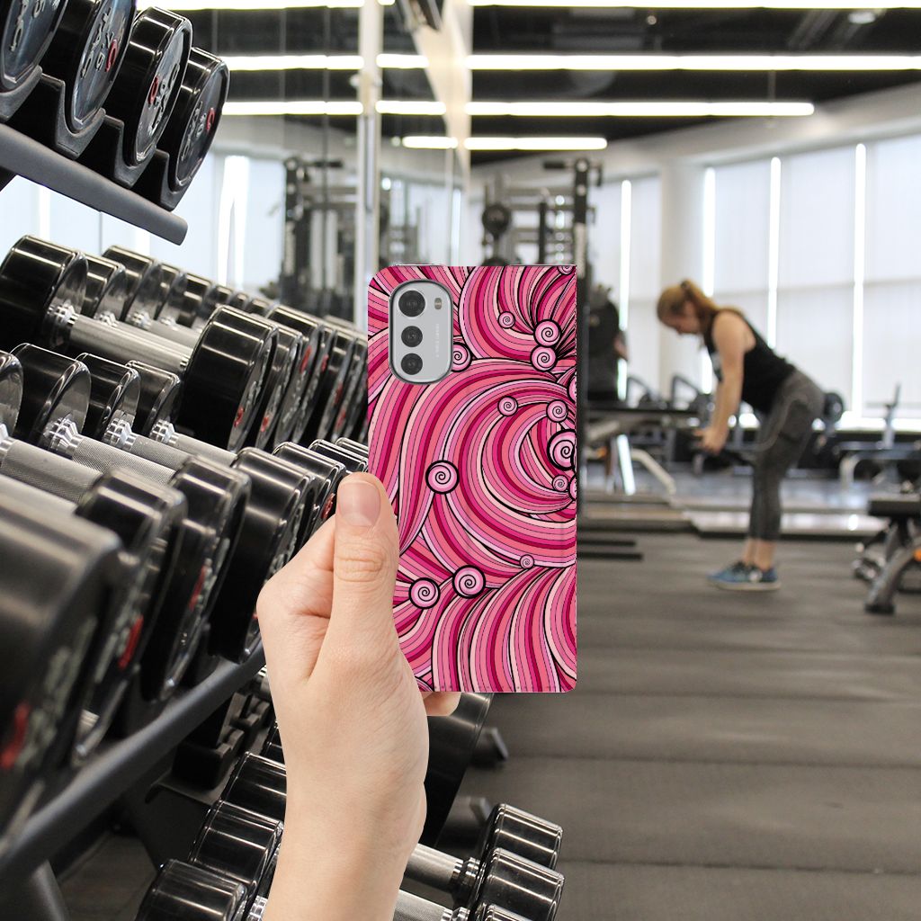 Motorola Moto E32 | Moto E32s Bookcase Swirl Pink - B2C Telecom