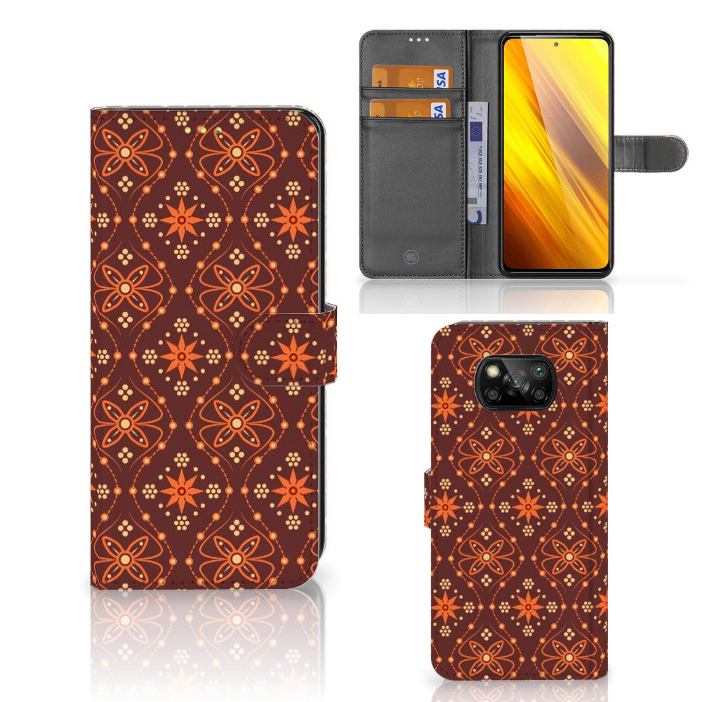 Xiaomi Poco X3 | Poco X3 Pro Telefoon Hoesje Batik Brown