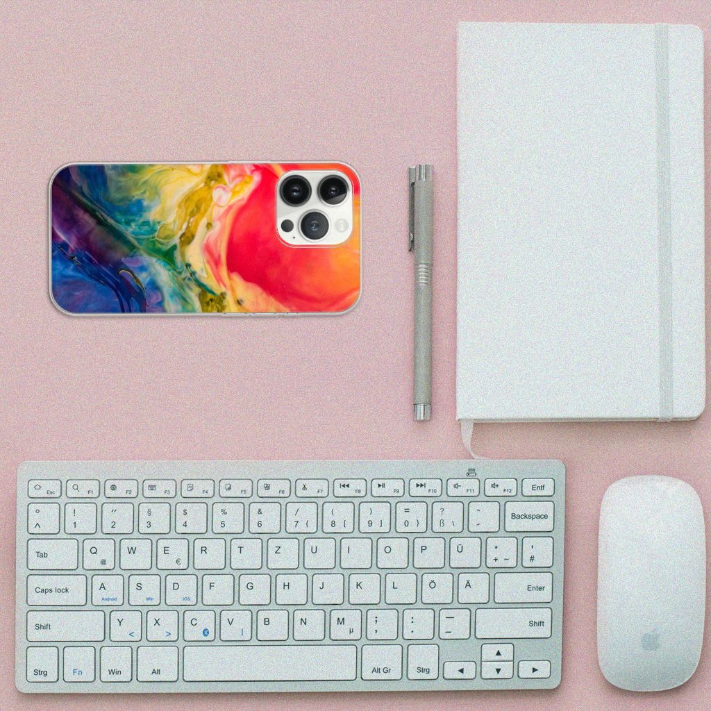 Hoesje maken iPhone 13 Pro Max Watercolor Dark B2C Telecom