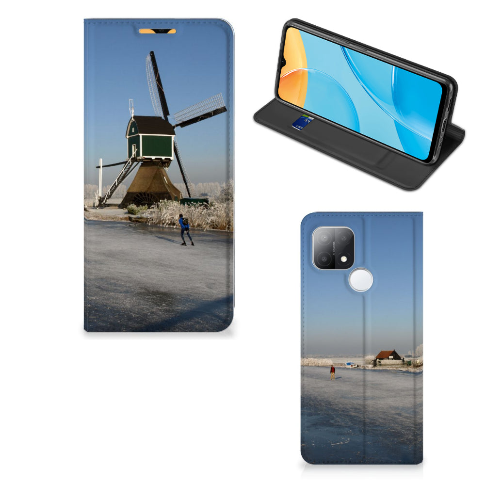 OPPO A15 Book Cover Schaatsers