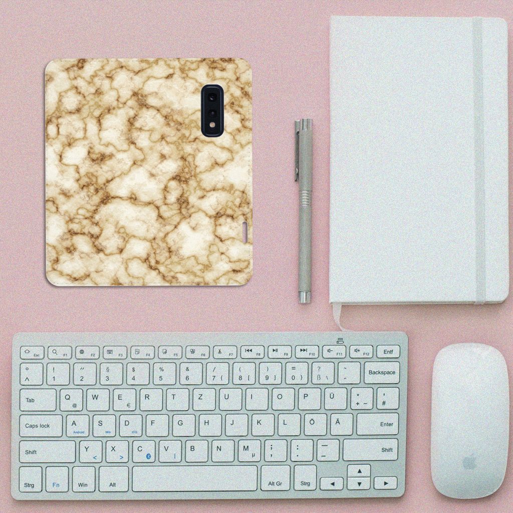 Samsung Galaxy S10e Standcase Marmer Goud