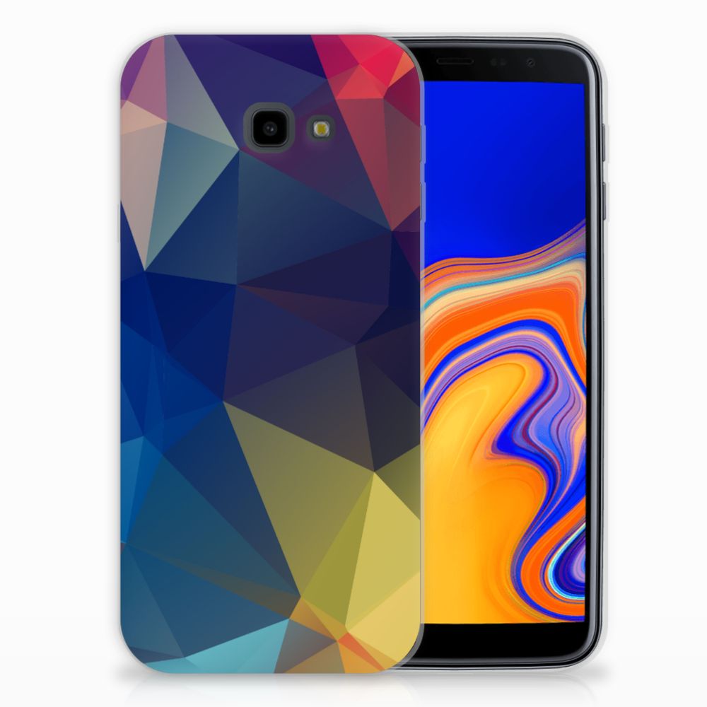 Samsung Galaxy J4 Plus (2018) TPU Hoesje Polygon Dark