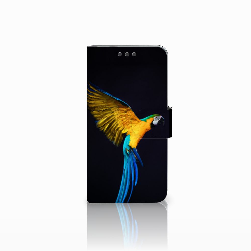 Microsoft Lumia 650 Telefoonhoesje met Pasjes Papegaai