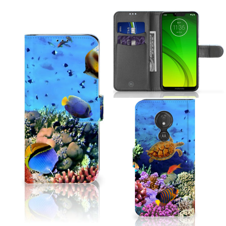 Motorola Moto G7 Power Telefoonhoesje met Pasjes Vissen