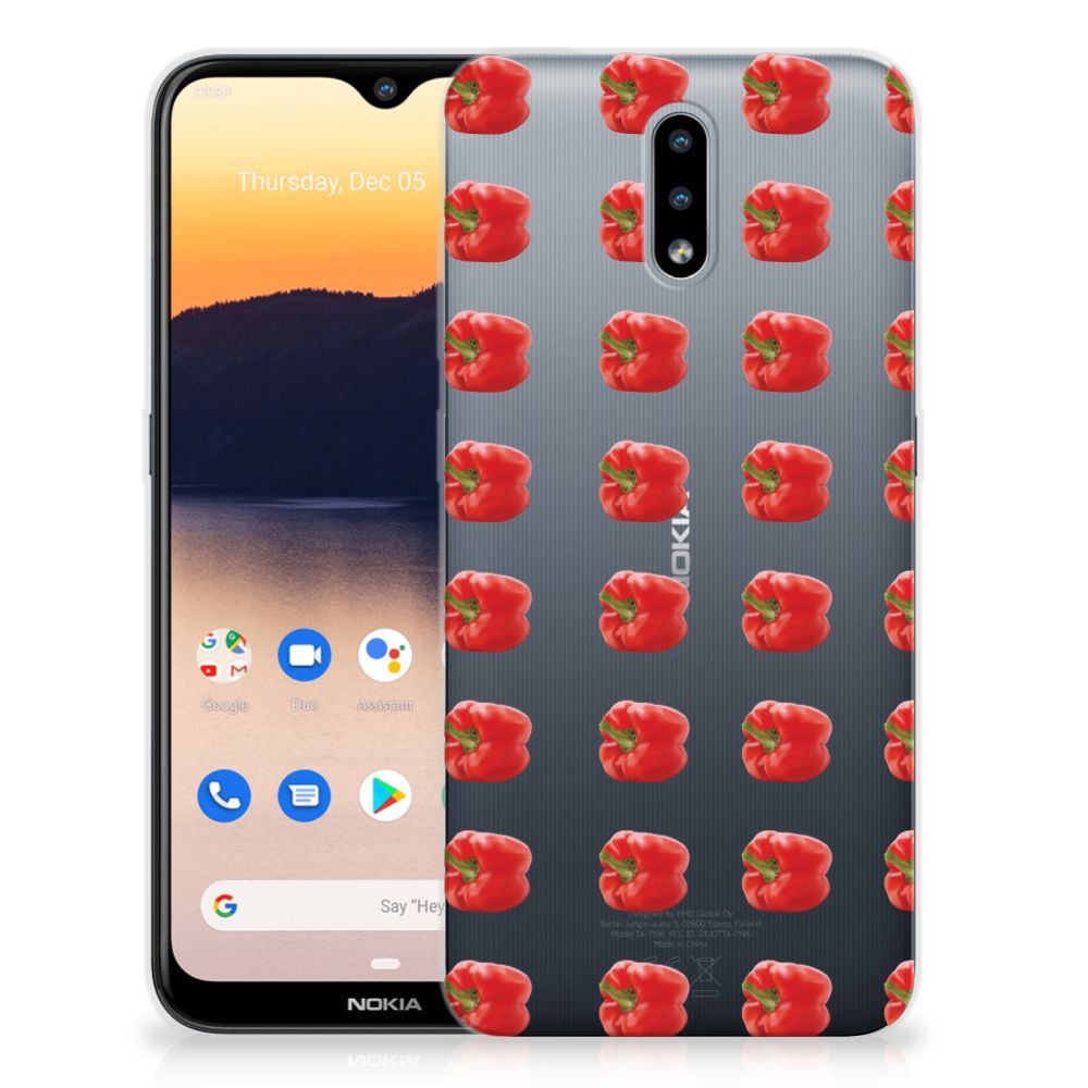Nokia 2.3 Siliconen Case Paprika Red