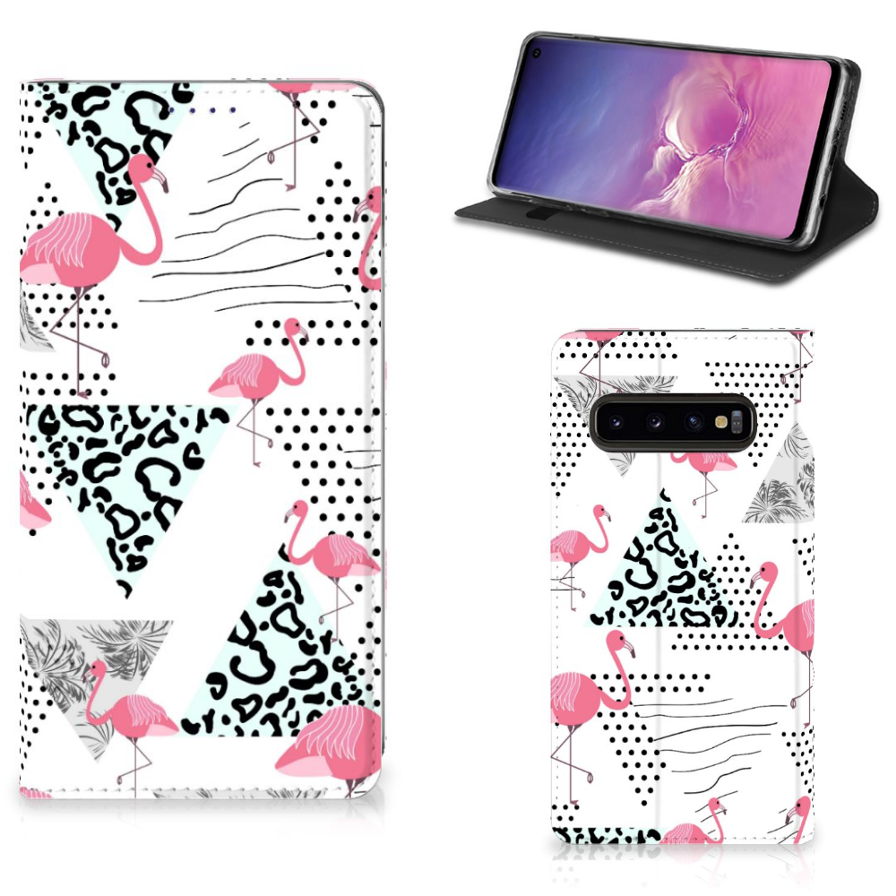 Samsung Galaxy S10 Hoesje maken Flamingo Triangle